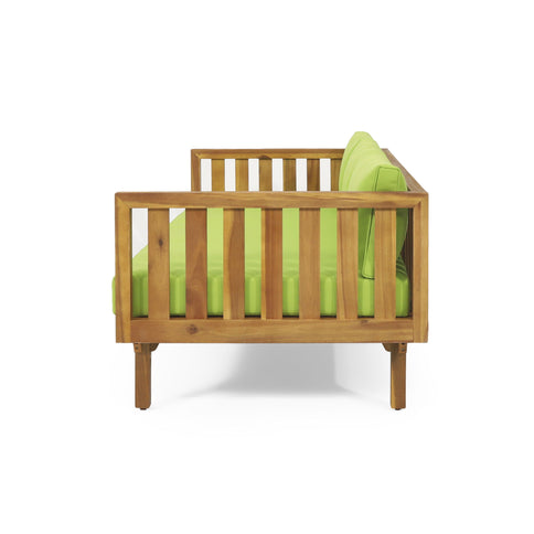 Claremont - 3 Seater Daybed Teak Acacia Wood Water Resistant Cushions