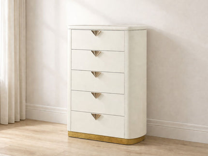 La Pierre - 5 Drawer Chest - Beige