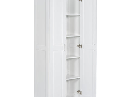 Storage Cabinet With Adjustable Shelves, 2 Doors, Rectangle Design For Bathroom