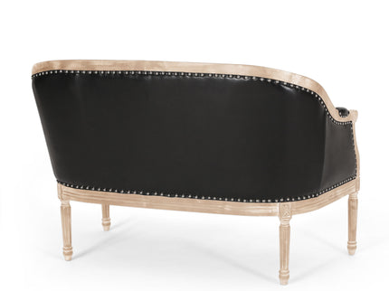 French Country Chesterfield Style Tufted Loveseat