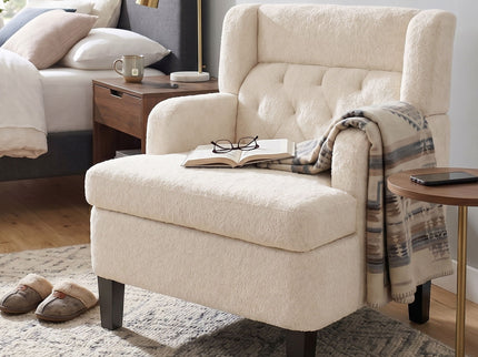 Modern Tufted Upholstered Accent Chair For Living Room