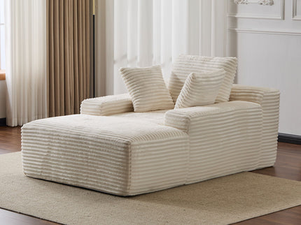 Oversized Chaise Lounge Chair Cozy Cloud Couch With 3 Throw Pillows And Wide Armrest