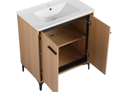 Modern Bathroom Vanity Base With Basin And Storage Cabinet