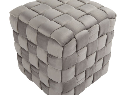 Square Braided Ottoman -