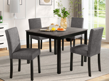 Modern Dining Table Set With Upholstered Chairs For Dining Room