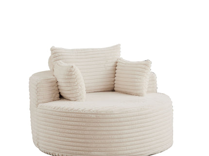 Modern Single Sofa With Backrest Pillow For Living Room