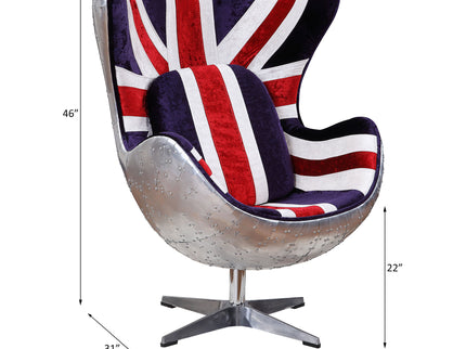 Brancaster - Pattern Accent Chair With Swivel - Multi