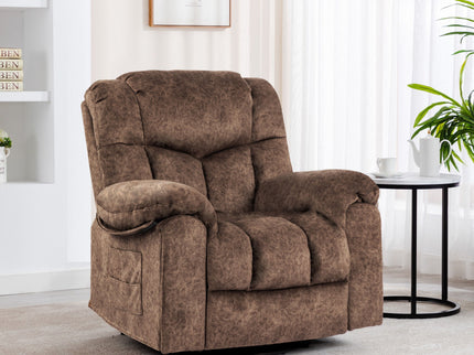 Swivel And Rocking Recliner Chair With Massage And Heating