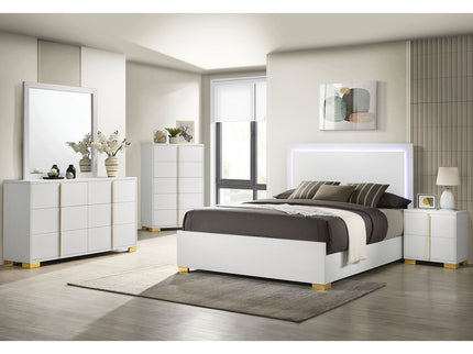 Jeremiah - LED Panel Bed With Touch Controlled Lighting