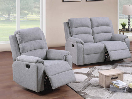 Modern Living Room Set With Manual Recliner