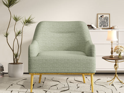 Modern Elegance Accent Chair With Curved Backrest