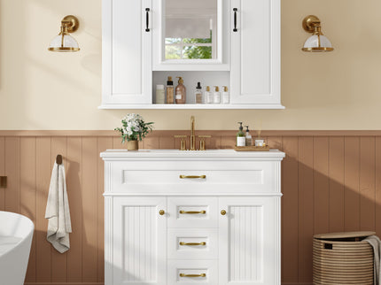 Modern Wall Mounted Medicine Cabinet With Mirror
