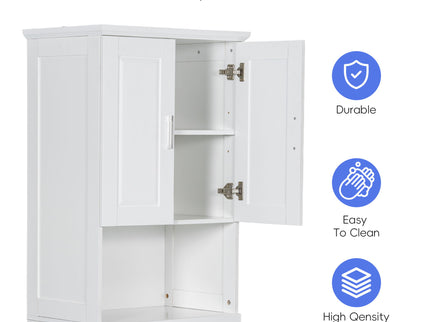 Tall Bathroom Cabinet With Tilt-Out Laundry Basket And Upper Storage