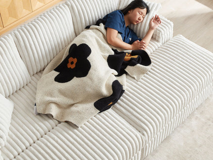 3 Seater Sofa With 2 Ottomans For Living Room