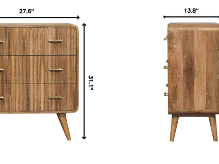 T Bar Ridged Chest - Brown