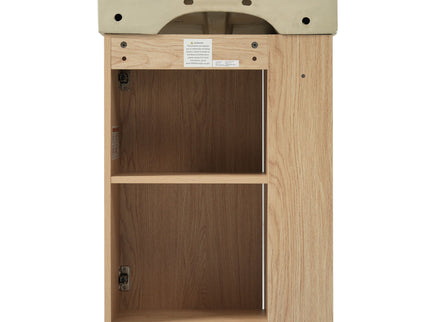 Bathroom Vanity With Sink, Freestanding Wood Grain Cabinet With Storage