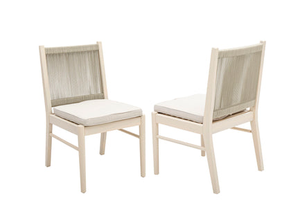 Cordoba - Dining Chair (Set of 2) Comfortable Armless Chairs - Beige