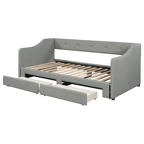 Upholstered Daybed With 2 Drawers