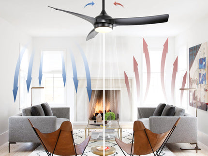 52" Ceiling Fan With 18W LED Light And Remote Control