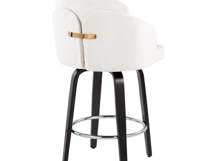 Dahlia - Contemporary Counter Stool Round Footrest (Set of 2)