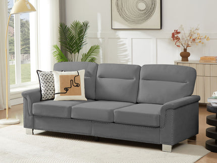 3 Seater Elegant Stationary Sofa