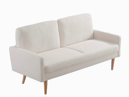 Loveseat Sofa, European Style With Sleek Design, Modern & Vintage Flair, Upholstered 2 Seater Couch
