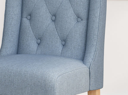 Vienna - Contemporary Fabric Tufted & Wingback Counter Stools (Set of 2)