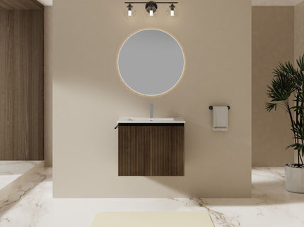 Floating Bathroom Vanity Combo, Towel Rack
