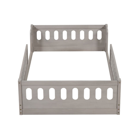 Platform Bed With Guardrail