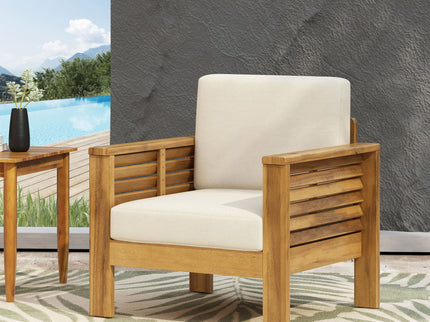 Slat Design Club Chairs With Cushions
