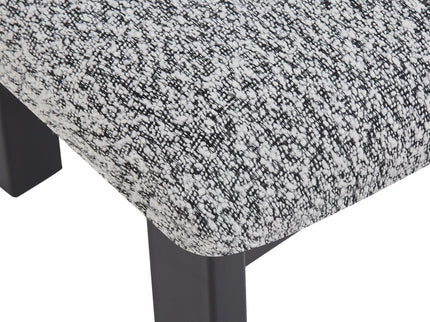 Modern Upholstered Armless Dining Chairs With Metal Legs