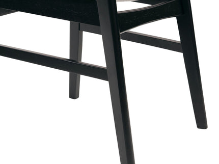 Mid Century Dining Chairs With Cushioned Seats And Wood Frame (Set of 2)