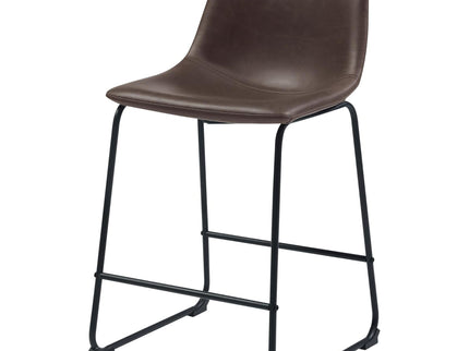 Armless Counter Height Stools (Set of 2) - Brown