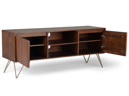 Hunter - TV Media Stand - Umber Brown Stain