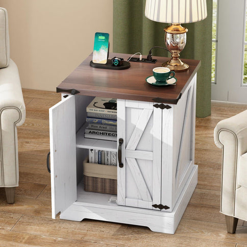 Nightstand With Adjustable Shelf