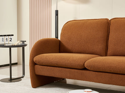 Loveseat Sofa Small Couch For Living Room, Sherpa Fabric Upholstered Loveseat Sofa Couch, Small Loveseat Sofa For Apartment, Bedroom