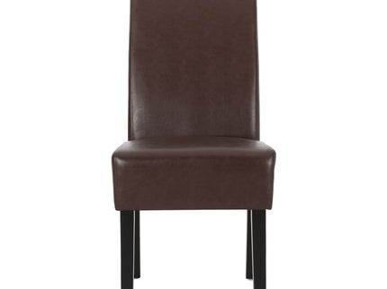 Contemporary Dining Chair With Rubberwood Legs (Set of 2)