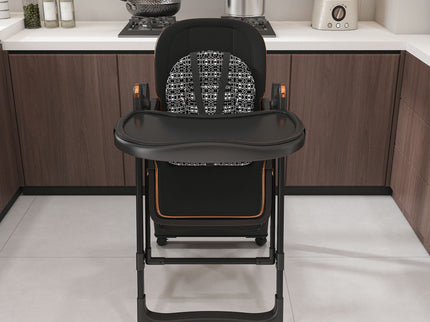 Convertible Baby High Chair To Rocker With 5 Point Harness