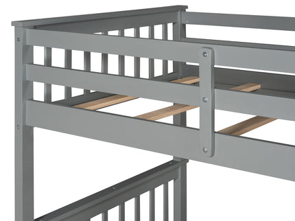 Bunk Bed With Ladders And 2 Storage Drawers