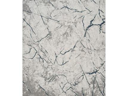 Geometrix - 7'10" X 10'6" Area Rug, Geometric 3D Effect - Ivory / Gray