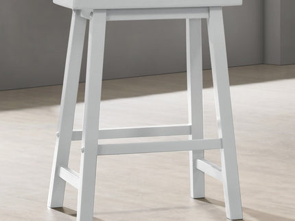 Alonzo - Small Space Counter Height Dining Table With Cabinet, Drawer, And 2 Ergonomic Counter Stools (Set of 3)