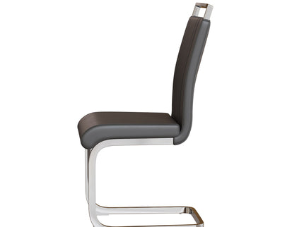 Modern Dining Chairs With Padded Seat, High Back
