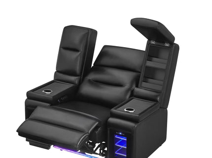 Sinai - Power Recliner With Dual Adjustment - Black