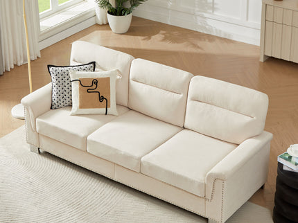 3 Seater Elegant Stationary Sofa