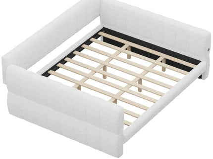 Upholstered Platform Bed With USB Charging
