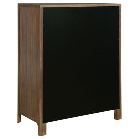 Verona - 5 Drawer Chest With - Walnut