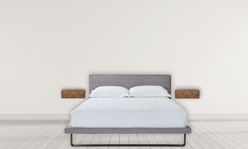 Floating Bedside Table - Chestnut