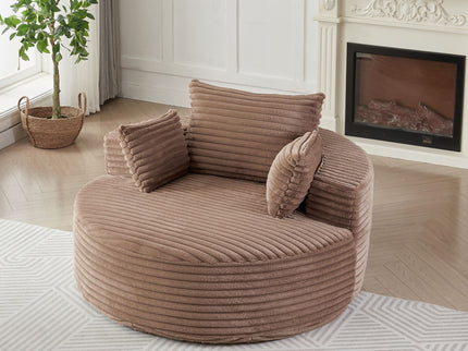 Modern Single Sofa With Backrest Pillow For Living Room