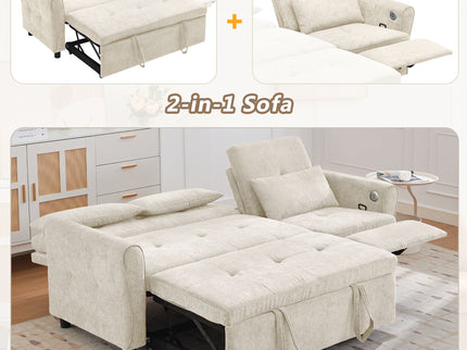 3 Seater Sofa Bed And Reversible Recliner