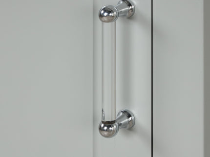 Tall Freestanding Bathroom Storage Cabinet With 2 Drawers And Adjustable Shelf